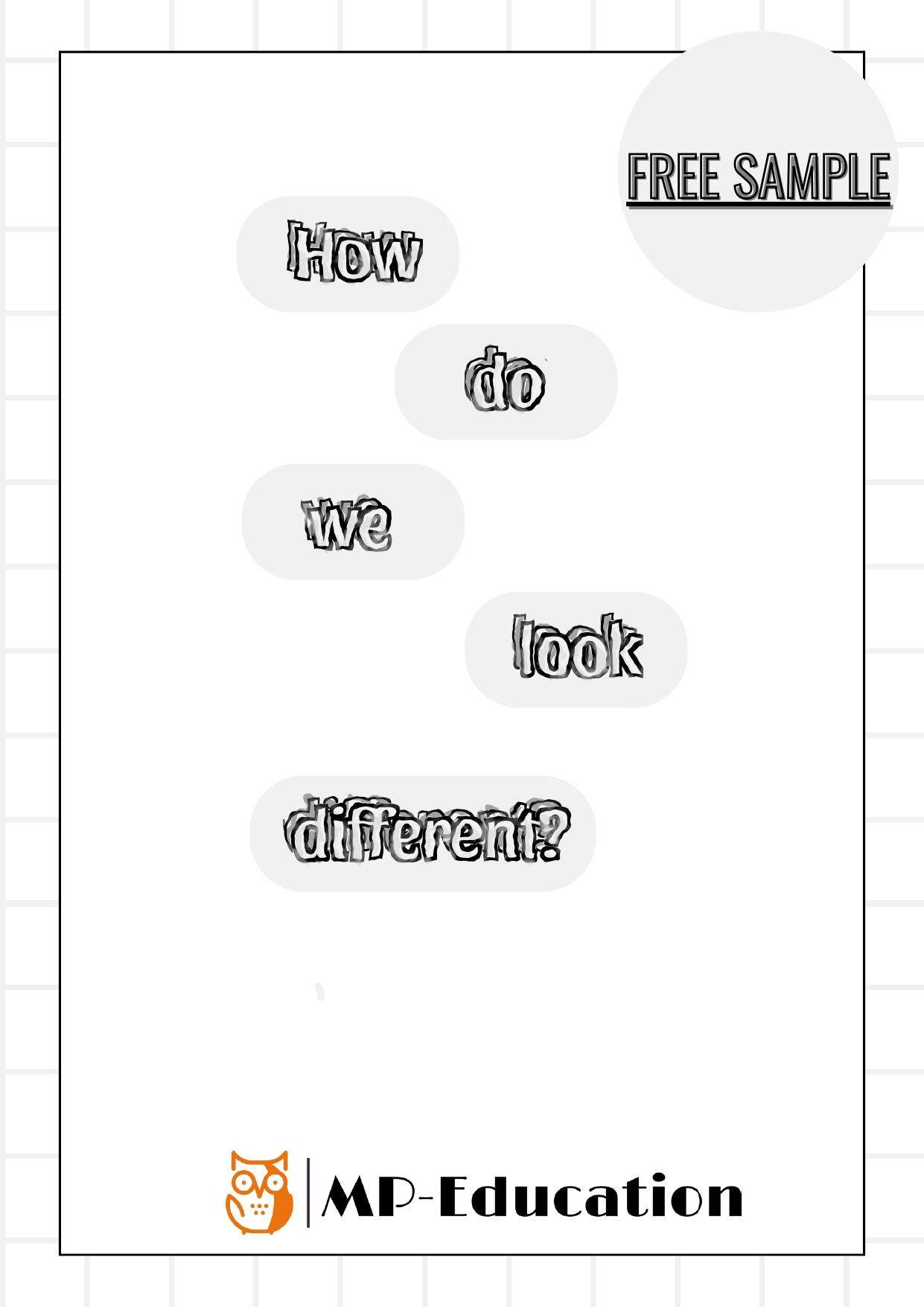 How do we look different Kids Can 2 unit 4 FREE SAMPLE