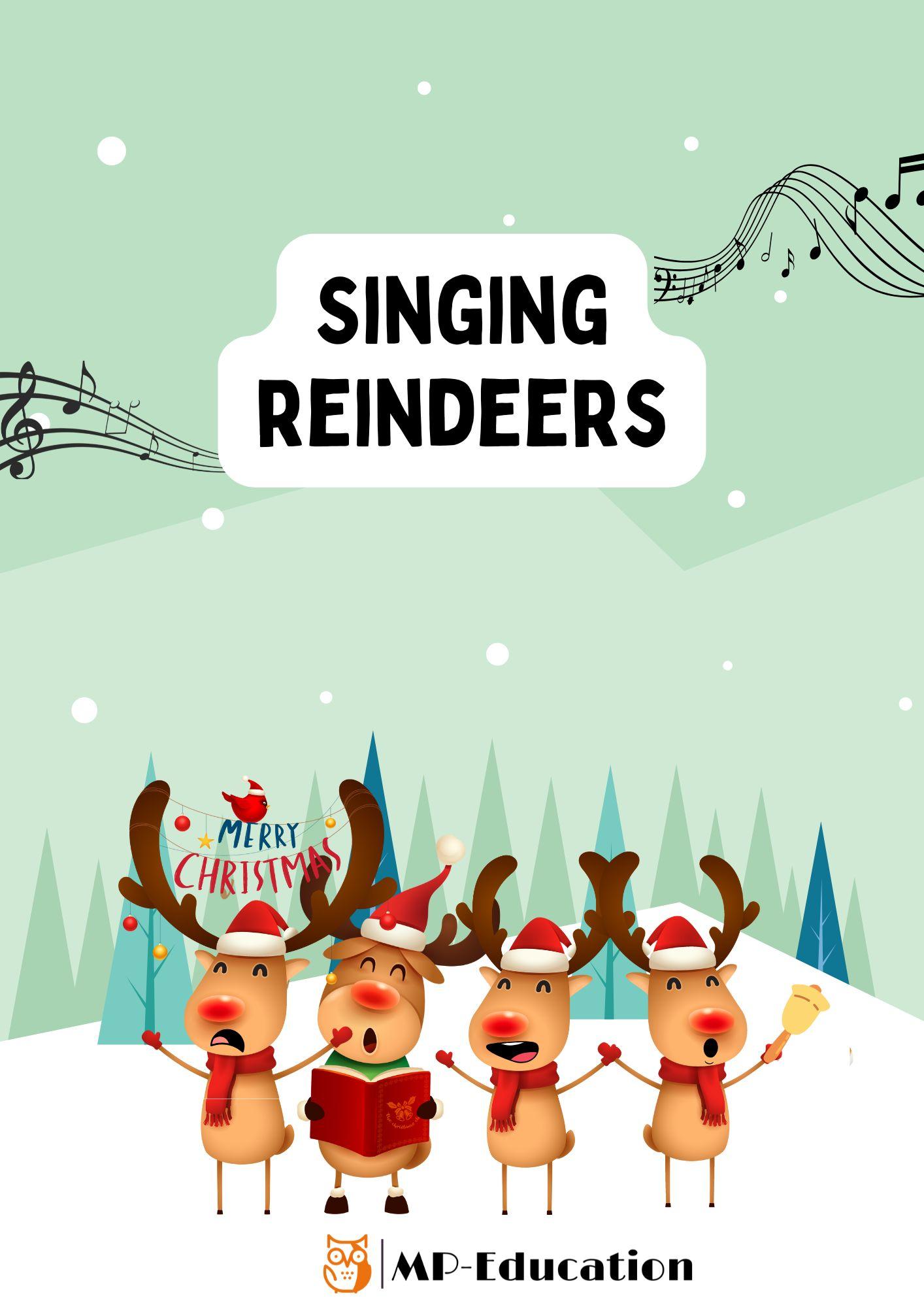 Singing Christmas reindeers - piosenki świąteczne z qr kodami